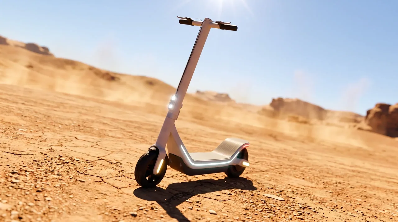 NovaPod - Electric scooter — desert film (3D work by MS3DSTUDIO) 2